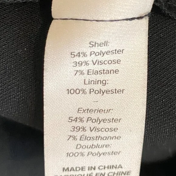 Cinq a Sept Black Dress w/White Piping - Picture 4 of 4